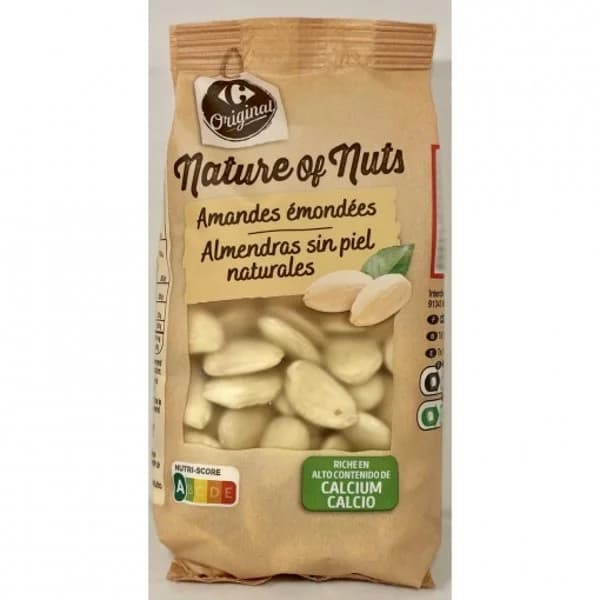 Almendras crudas sin piel Original Carrefour 200 g. - 0.2 kg - Imagen del producto en Findit