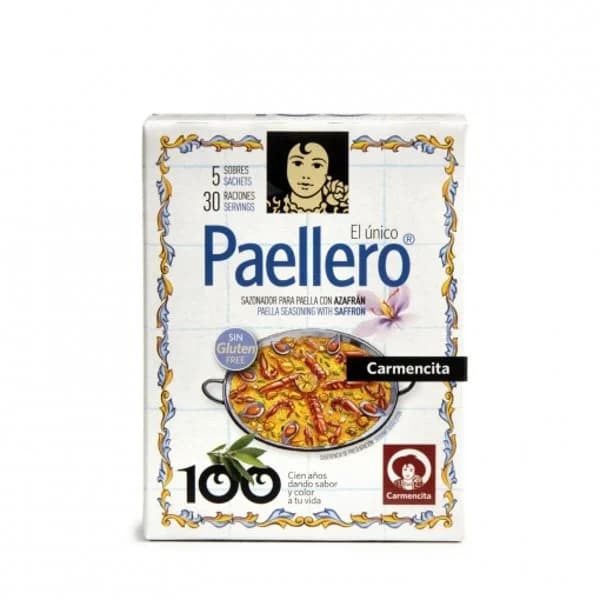 Paellero sazonador para paella con azafrán Carmencita caja 20 g - 0.02 kg - Imagen del producto en Findit