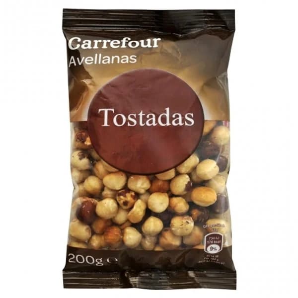 Avellanas tostadas Original Carrefour 200 g. - 0.2 kg - Imagen del producto en Findit