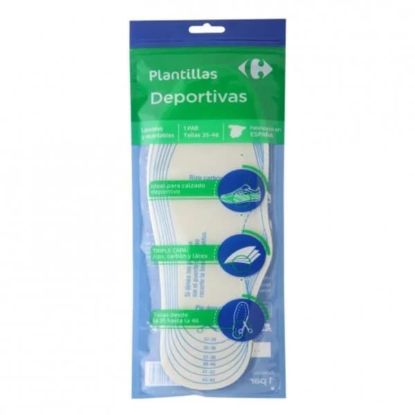 Plantillas deportivas Carrefour Expert 1 par. - 1 ud - Imagen del producto en Findit