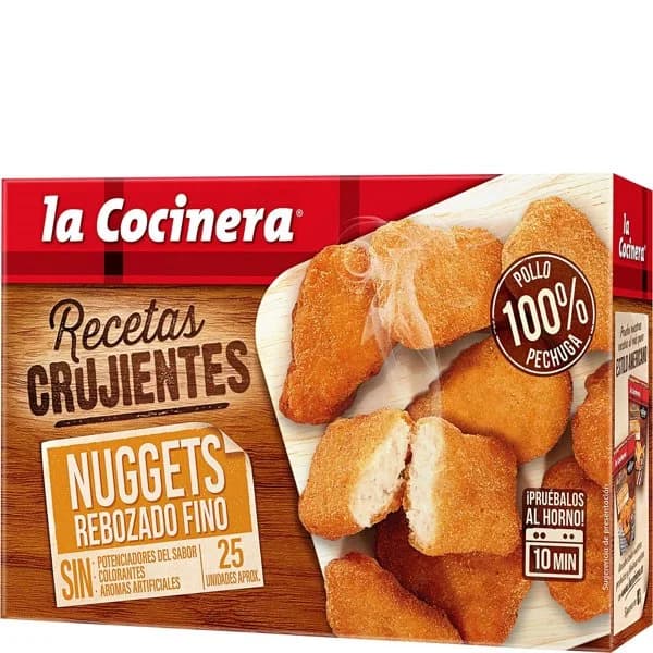 Nuggets  familiar rebozado fino LA COCINERA, caja 400 g - 0.4 kg - Imagen del producto en Findit