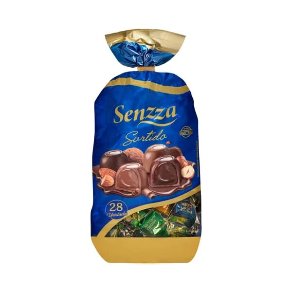 Surtido bombones Senzza de chocolate con avellana  fondant  praliné y almendra - 0.33 kg - Imagen del producto en Findit