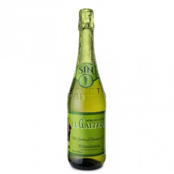 Sidra extra sin alcohol EL GAITERO, botella 70 cl - 0.7 l - Imagen del producto en Findit