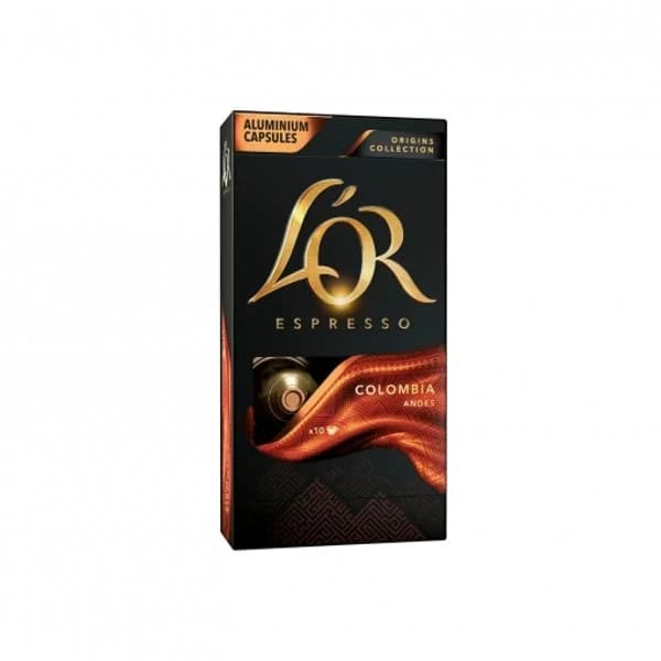 Café Colombia en cápsulas L'Or Espresso compatible con Nespresso 10 unidades de 5,2 g. - 9.98 ud - Imagen del producto en Findit