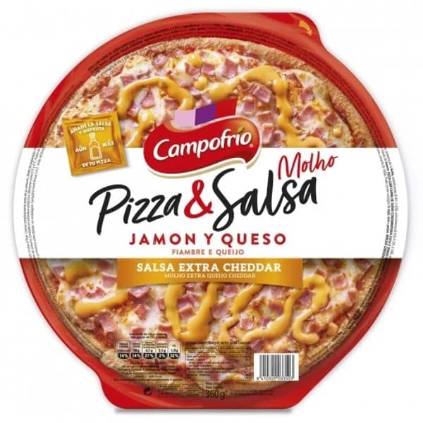 Pizza Jamón y Queso & Salsa - 0.36 kg - Imagen del producto en Findit