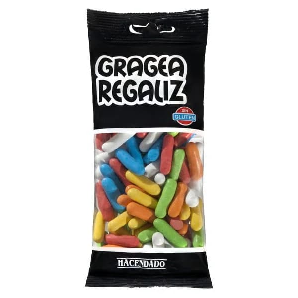 Grageas de regaliz Hacendado - 0.15 kg - Imagen del producto en Findit