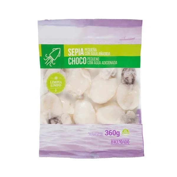 Sepia limpia pequeña Hacendado congelada - 0.36 kg - Imagen del producto en Findit