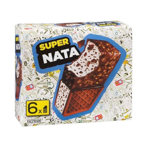 Helado sándwich super nata Hacendado - 0.87 l - Imagen del producto en Findit