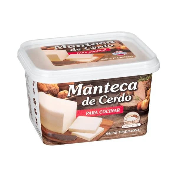 Manteca de cerdo Mont-Palau para cocinar - 0.4 kg - Imagen del producto en Findit