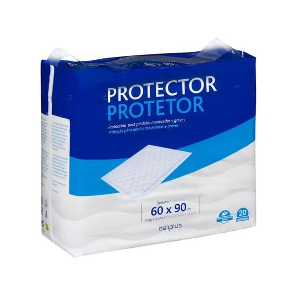 Protector cama tamaño 60 x 90 cm Deliplus - 20 ud - Imagen del producto en Findit