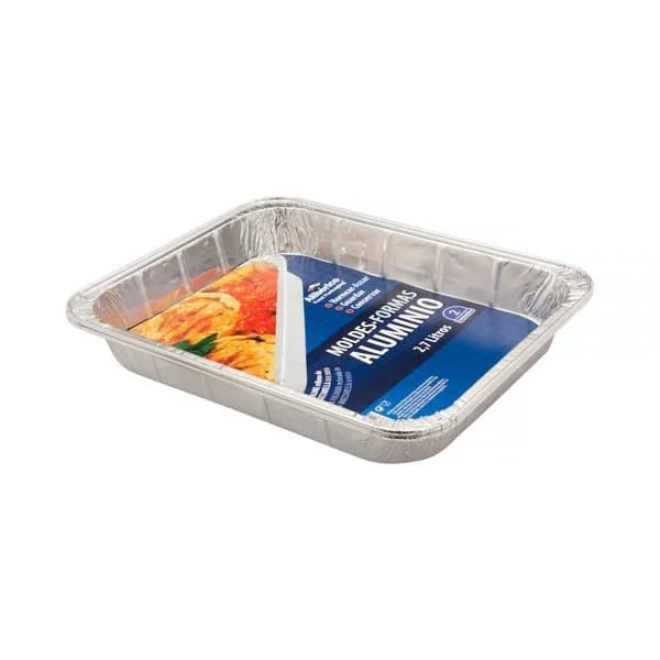 Molde de Aluminio Cuadrado 2 7L Alibérico - 2 ud - Imagen del producto en Findit