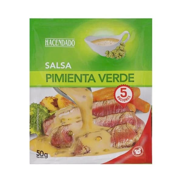 Salsa pimienta verde Hacendado - 0.05 kg - Imagen del producto en Findit