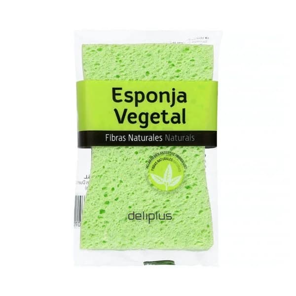 Esponja de baño vegetal fibras naturales Deliplus - 1 ud - Imagen del producto en Findit