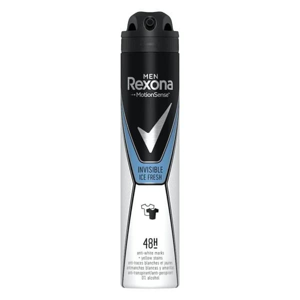 Desodorante invisible ice fresh Rexona Men antitranspirante y antimanchas - 0.2 l - Imagen del producto en Findit