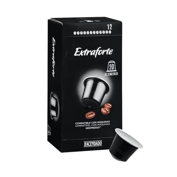Café en cápsula extra fuerte Hacendado - 0.1 kg - Imagen del producto en Findit