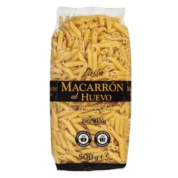 Macarrón al huevo Hacendado - 0.5 kg - Imagen del producto en Findit