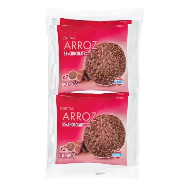 Tortitas de arroz con chocolate con leche Hacendado - 0.13 kg - Imagen del producto en Findit