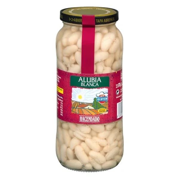 Alubia cocida blanca Hacendado - 0.4 kg - Imagen del producto en Findit