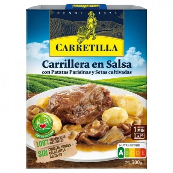 Carrillera en Salsa con Patatas y Setas - 0.3 kg - Imagen del producto en Findit