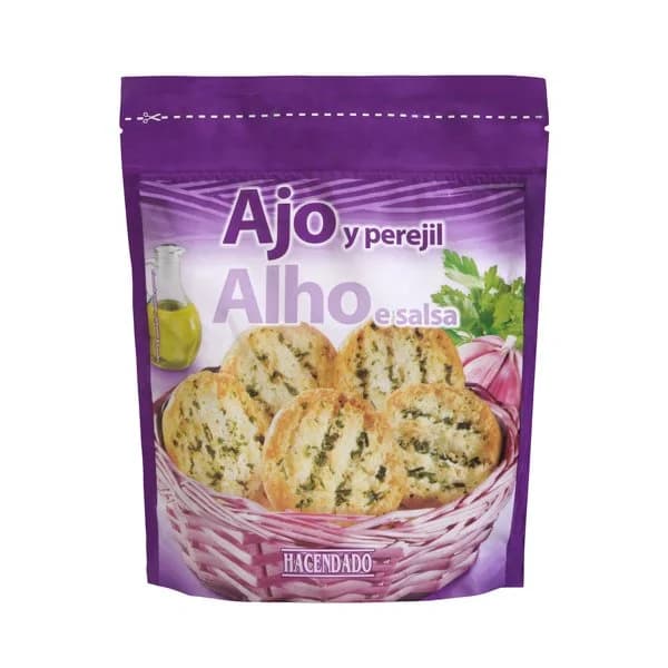 Pan tostado con ajo y perejil Hacendado - 0.17 kg - Imagen del producto en Findit
