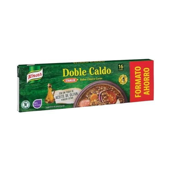 Doble caldo sabor clásico carne Knorr en pastillas - 0.16 kg - Imagen del producto en Findit