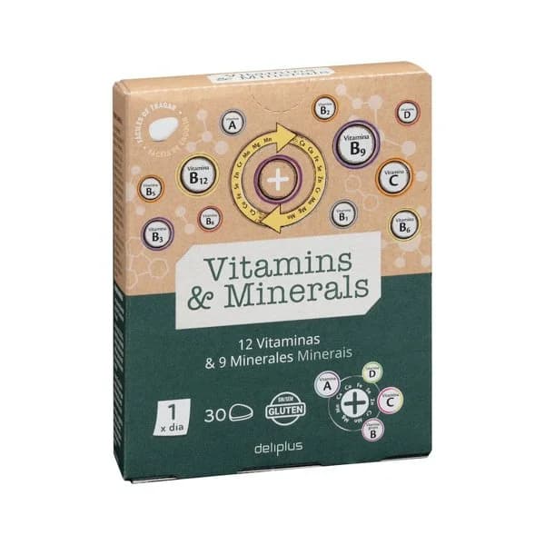 Comprimidos Vitaminas y Minerales Deliplus - 0.03 kg - Imagen del producto en Findit