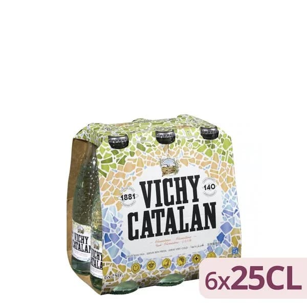 Agua mineral con gas pequeña Vichy Catalan - 1.8 ud - Imagen del producto en Findit