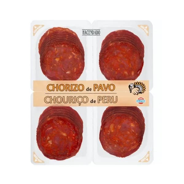 Chorizo de pavo extra Hacendado lonchas - 0.15 kg - Imagen del producto en Findit