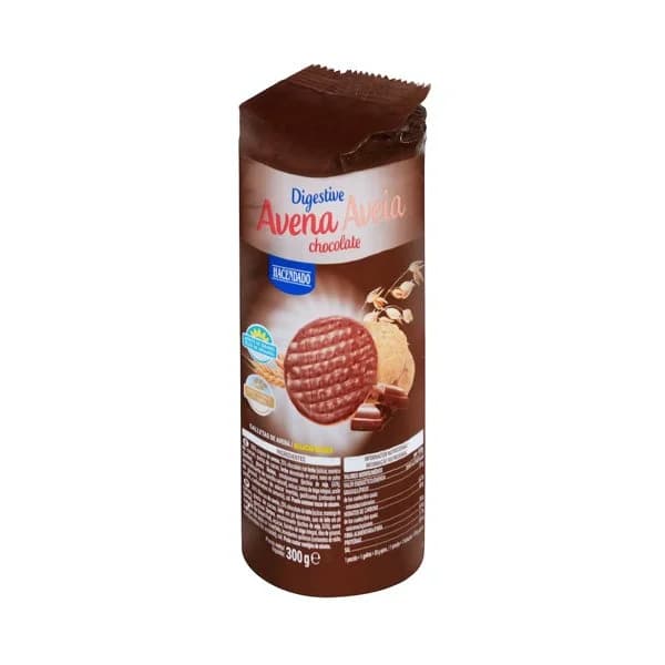 Galletas Digestive avena Hacendado con chocolate - 1 ud - Imagen del producto en Findit