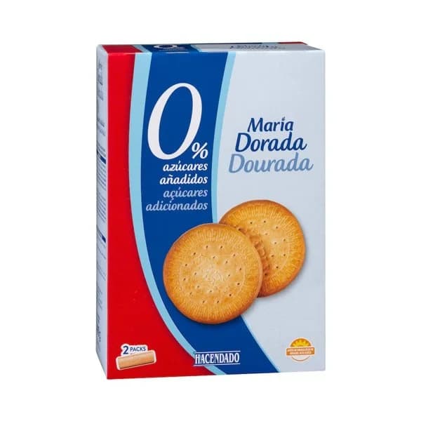 Galletas María dorada Hacendado 0% azúcares añadidos - 0.4 kg - Imagen del producto en Findit