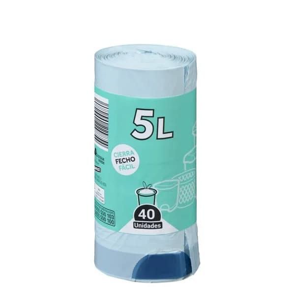 Bolsa de basura mini Bosque Verde 5L cubo pequeño - 39.39 ud - Imagen del producto en Findit