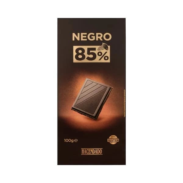 Chocolate negro 85% cacao Hacendado - 0.1 kg - Imagen del producto en Findit