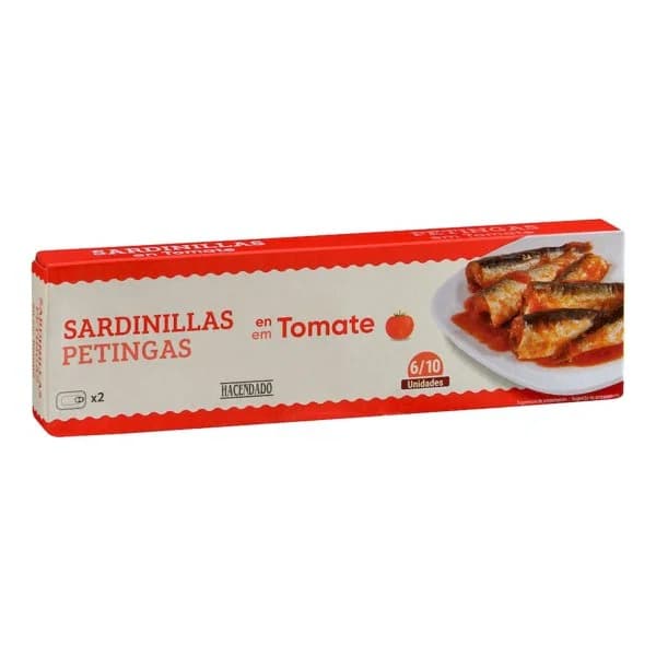 Sardinillas en tomate Hacendado - 0.13 kg - Imagen del producto en Findit