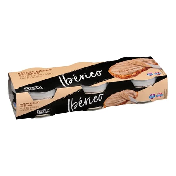 Paté de cerdo ibérico Hacendado - 0.24 kg - Imagen del producto en Findit