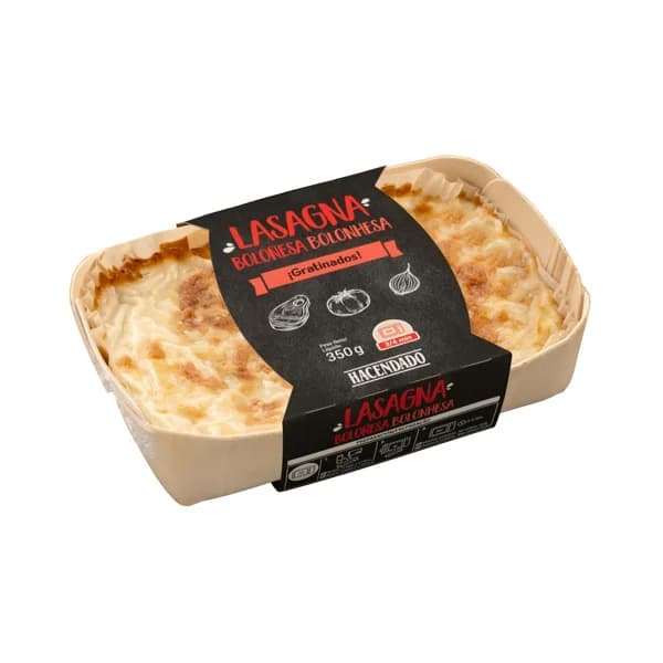 Lasaña boloñesa Hacendado - 0.35 kg - Imagen del producto en Findit