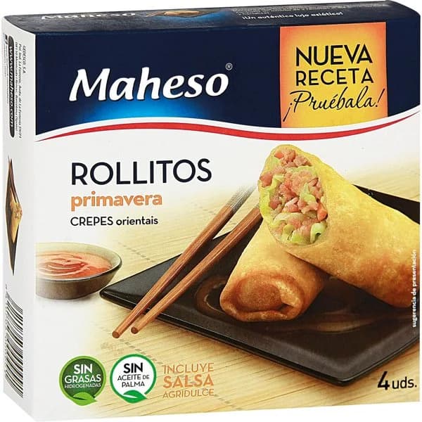 Rollitos de primavera crujientes MAHESO, caja 225 g - 0.23 kg - Imagen del producto en Findit