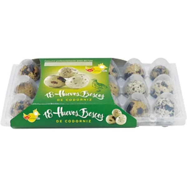 Huevo Codorniz Cartón 18 Unidades - 1.5 ud - Imagen del producto en Findit