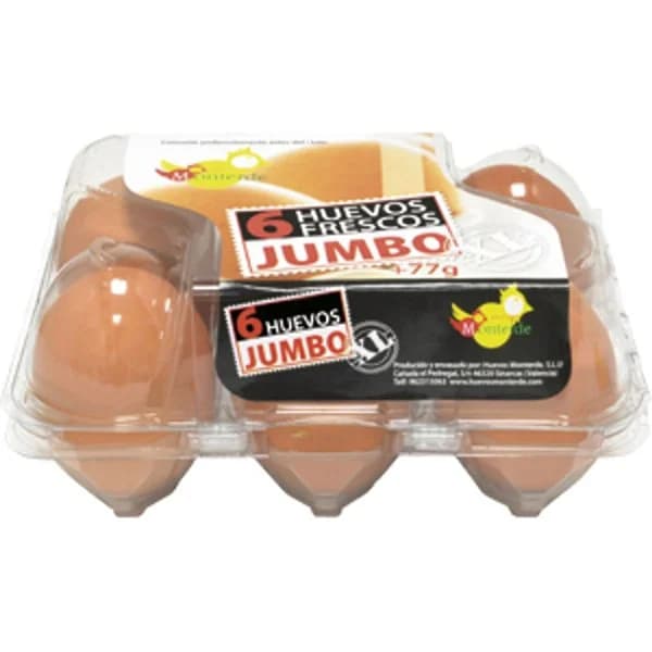 Huevo XL Jumbo 1/2 Docena - 0.5 ud - Imagen del producto en Findit