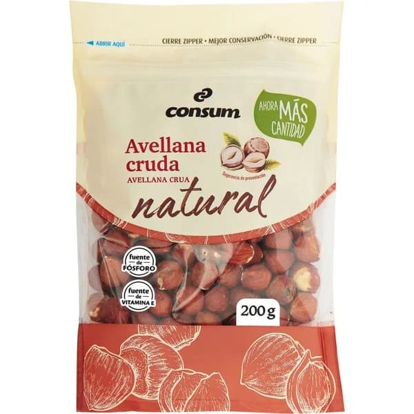 Avellana Natural Piel DoyPack - 0.2 ud - Imagen del producto en Findit