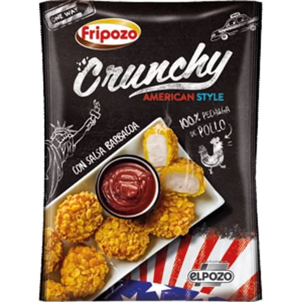 Crunchy de pollo con salsa barbacoa Fripozo bolsa 300 g - 0.3 ud - Imagen del producto en Findit
