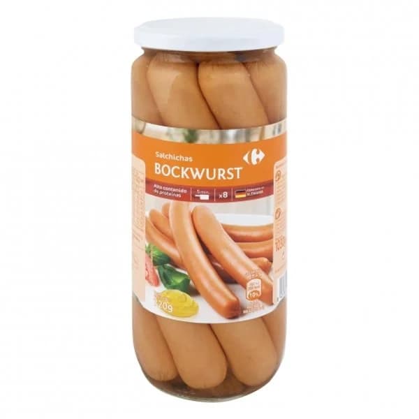 Salchichas tipo Bockwurst ahumadas Original Carrefour 720 g. - 0.72 kg - Imagen del producto en Findit