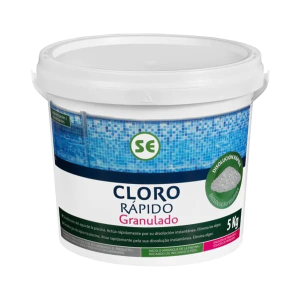 Cloro rápido granulado para piscina - 5 kg - Imagen del producto en Findit