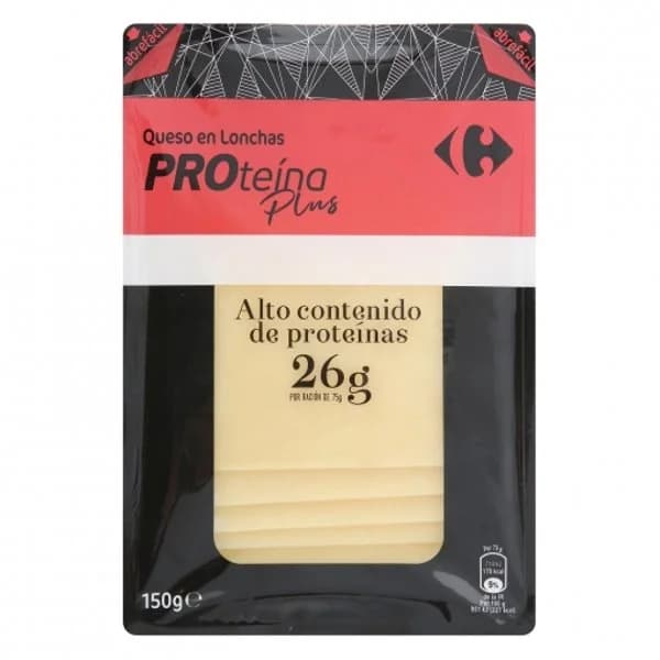 Queso en lonchas Proteína Plus Carrefour Sensation 150 g. - 0.15 kg - Imagen del producto en Findit