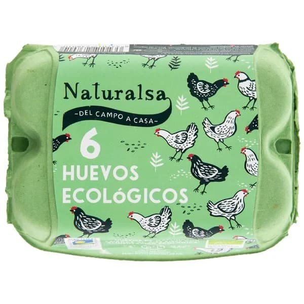 Huevos Ecológicos M/L 6UD - 1 ud - Imagen del producto en Findit