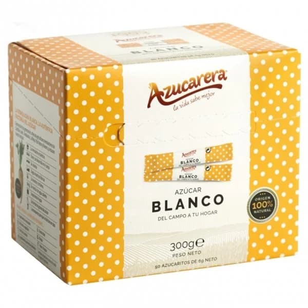 Azúcar blanco en azucarillos Azucarera caja 300 g - 0.3 kg - Imagen del producto en Findit