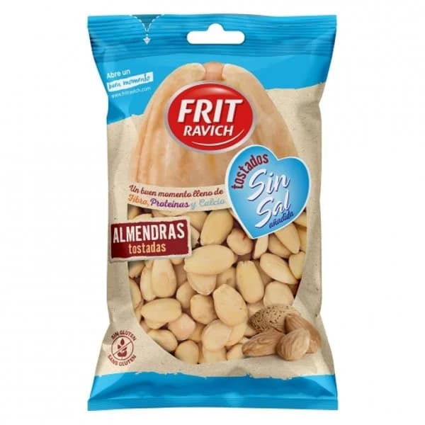 Almendras tostadas sin sal añadida Frit Ravich sin gluten 110 g. - 0.11 kg - Imagen del producto en Findit