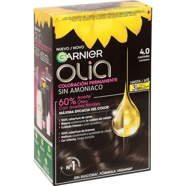 Tinte castaño N.4 OLIA, caja 1 ud - 1 ud - Imagen del producto en Findit