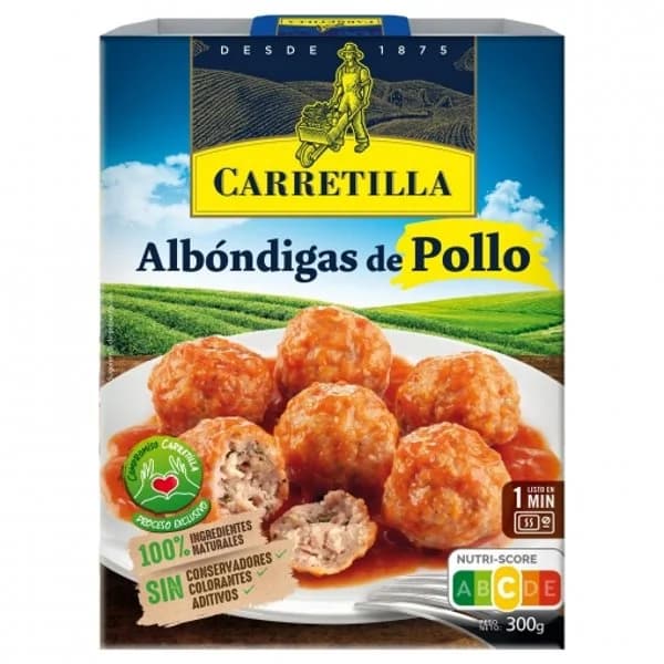 Albóndiga de pollo bandeja 300 g - 0.3 kg - Imagen del producto en Findit