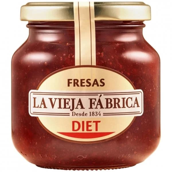 Mermelada de fresa Diet La Vieja Fábrica sin gluten 280 g. - 0.25 ud - Imagen del producto en Findit