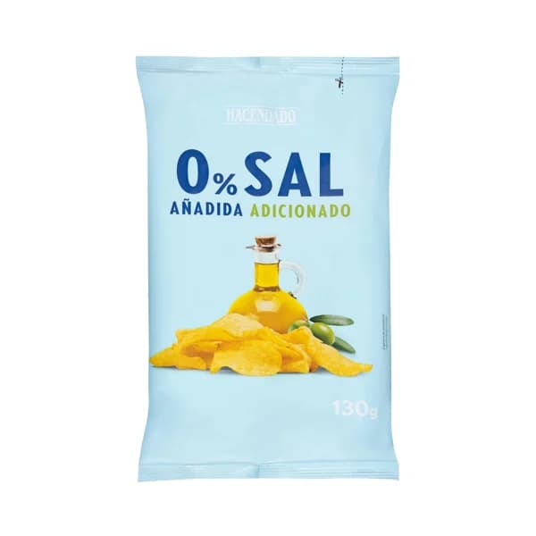 Patatas fritas 0% sal añadida Hacendado - 0.13 kg - Imagen del producto en Findit